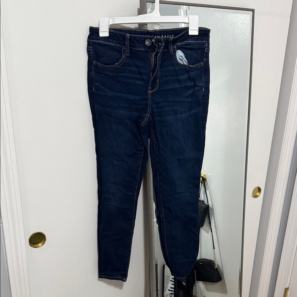 American Eagle Outfitters Women's Navy Skinny Jeans